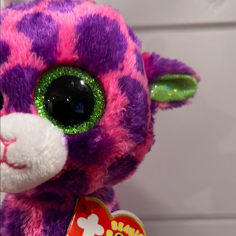 Ty Beanie Boos - Gilbert the Giraffe (Glitter Eyes) - Picture 4 of 10
